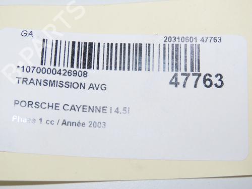 Left front driveshaft PORSCHE CAYENNE (9PA) Turbo 4.5 | BP33298054M38  - Image 5