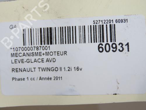 Front right window mechanism RENAULT TWINGO II (CN0_) 1.2 16V (CN04, CN0B) | BP38942692C23 - Image 5