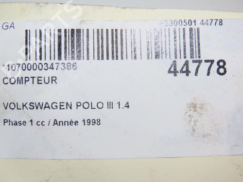 Instrument cluster VW POLO III (6N1) 60 1.4 | BP28830428C47 