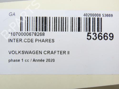 Headlight switch VW CRAFTER Van (SY_, SX_) 2.0 TDI FWD (SYB, SYC, SYD) | BP30164314I24