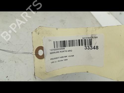 Used Rear right lock PEUGEOT 406 (8B) 1.8 (90 hp) 9593276