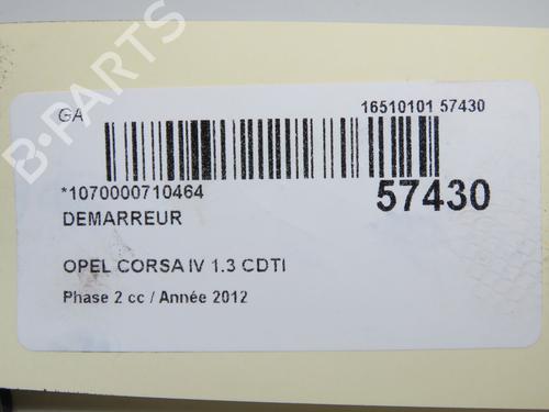 Starter OPEL CORSA D (S07) 1.3 CDTI (L08, L68) | BP36395687M8 - Image 6
