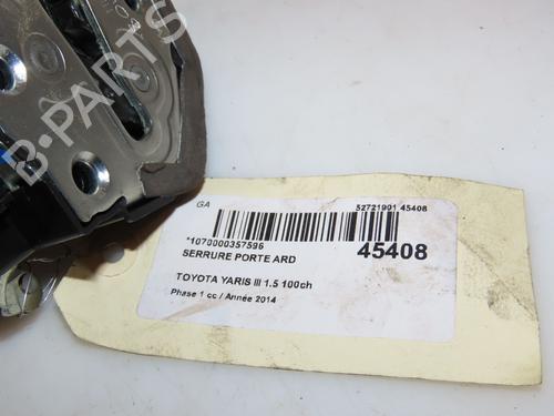 Rear right lock TOYOTA YARIS (_P13_) 1.5 Hybrid (NHP130_, NHP130) | BP16572914C99 