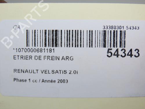 Left rear brake caliper RENAULT VEL SATIS (BJ0_) 2.0 16V Turbo (BJ0K) | BP31120398M107