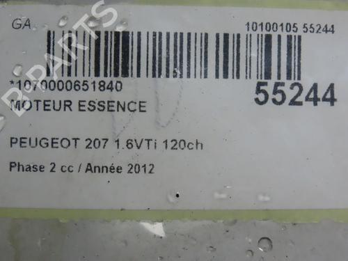 Used Engine PEUGEOT 207 (WA_, WC_) 1.6 16V VTi (120 hp) 29195950