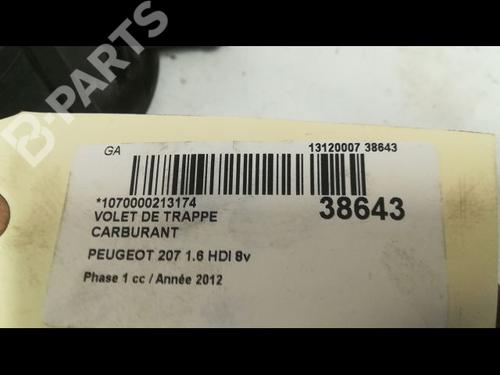 Fuel flap PEUGEOT 207 (WA_, WC_) 1.6 HDi | BP9605264C131 