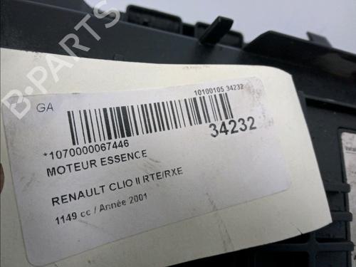 Motor RENAULT CLIO II (BB_, CB_) 1.2 16V (BB05, BB0W, BB11, BB27, BB2T, BB2U, BB2V, CB05,... (75 hp) 16146371