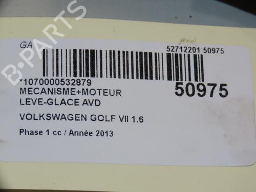 Front right window mechanism VW GOLF VII (5G1, BQ1, BE1, BE2) 1.6 TDI | BP18153445C23 