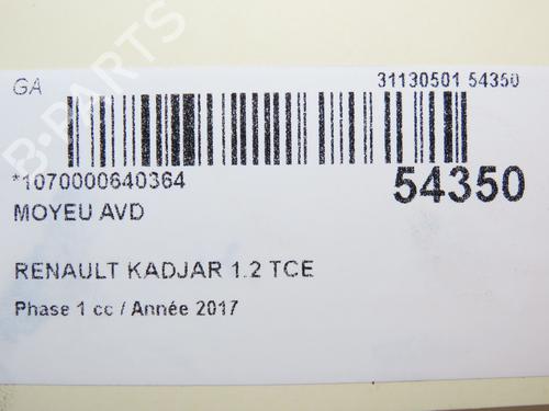 Used Left front steering knuckle RENAULT KADJAR (HA_, HL_) 1.2 TCe 130 (HLMR) (130 hp) 29469726