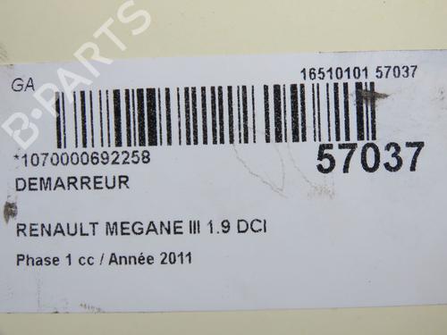 Starter RENAULT MEGANE III Hatchback (BZ0/1_, B3_) 1.9 dCi (BZ0N, BZ0J) | BP36493433M8  - Image 6