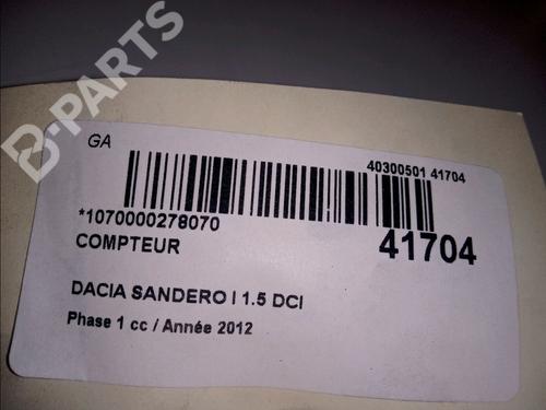 Instrument cluster DACIA SANDERO 1.5 dCi | BP10145124C47 