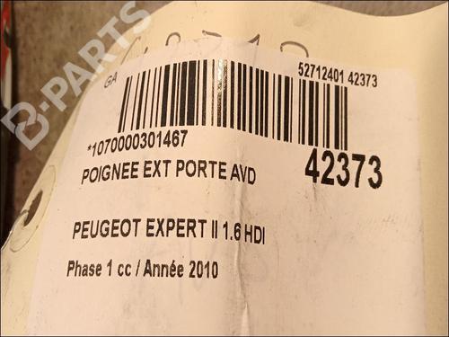 Front right exterior door handle PEUGEOT EXPERT Van (VF3A_, VF3U_, VF3X_) 1.6 HDi 90 16V | BP9616621C129 