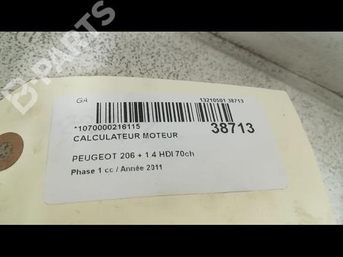 Engine control unit (ECU) PEUGEOT 206+ (2L_, 2M_) 1.4 HDi eco 70 | BP9606012M57