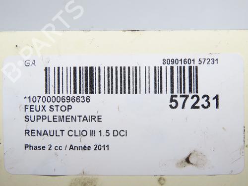 Third brake light RENAULT CLIO III Grandtour (KR0/1_) 1.5 dCi | BP32377449L11