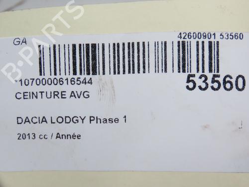 Front left seatbelt DACIA LODGY (JS_) 1.2 TCe (JSAY, JSM0) | BP28968207I26 - Image 7