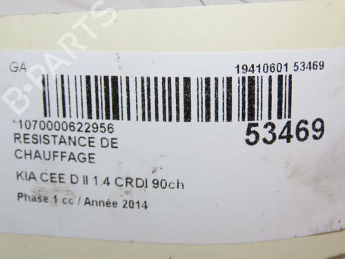 Used Heater resistor KIA CEE'D Sportswagon (JD) 1.4 CRDi 90 (90 hp) 29441629