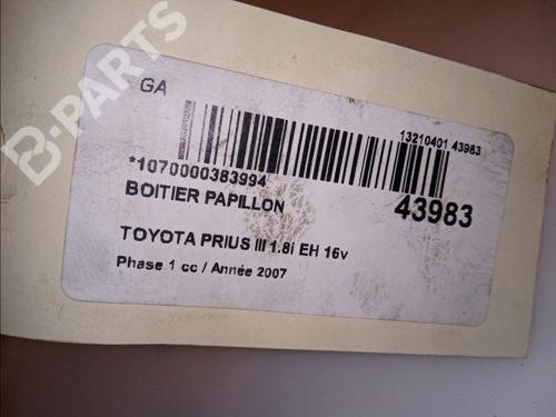 Throttle body TOYOTA PRIUS Liftback (_W2_) 1.5 Hybrid (NHW20_, NHW20R) | BP11098815M82