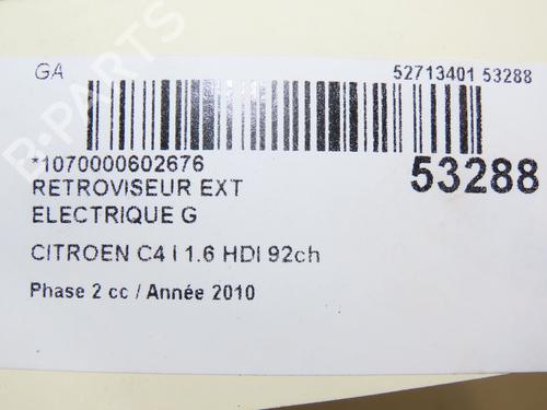 Used Left mirror CITROËN C4 I (LC_) 1.6 HDi (90 hp) 28831467