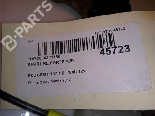 Front right lock PEUGEOT 107 (PM_, PN_) 1.0 | BP11102821C97 