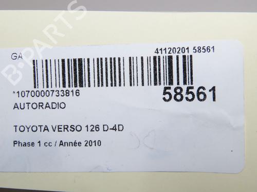 Bilradio Bilradio TOYOTA VERSO (_R2_) 2.0 D-4D (AUR20_, AUR20R) (126 hp) 37479633 37479633