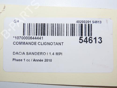 Steering column stalk DACIA SANDERO 1.4 MPI LPG | BP31120451I23 