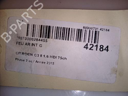 Used Left tailgate light CITROËN C3 II (SC_) 1.6 BlueHDi 75 (75 hp) 11418241