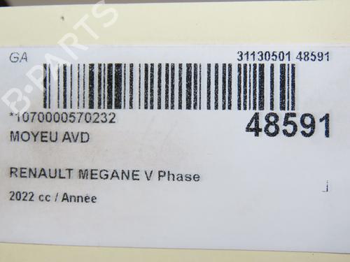 Left front steering knuckle RENAULT MEGANE E-TECH SUV EV60 (BNJ1) | BP28829811M25