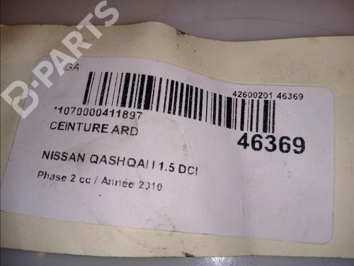 Rear right belt tensioner NISSAN QASHQAI / QASHQAI +2 I (J10, NJ10, JJ10E) 1.5 dCi | BP12136388C90 