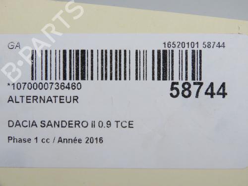 Alternator DACIA SANDERO II TCe 90 (B8M1, B8MA, B8AC) | BP36367526M7 - Image 9