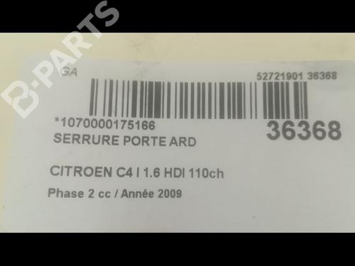 Rear right lock CITROËN C4 I (LC_) 1.6 HDi | BP9602197C99 