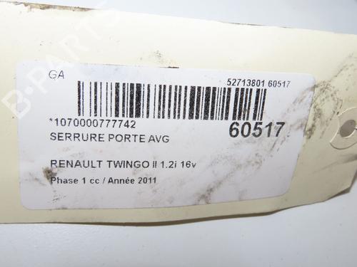 Front left lock RENAULT TWINGO II (CN0_) 1.2 16V (CN04, CN0B) | BP39084103C98  - Image 5