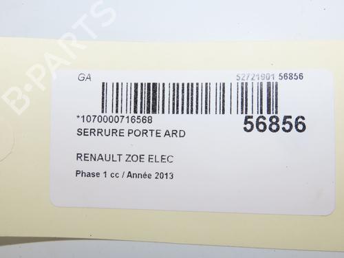 Used Rear right lock Rear right lock RENAULT ZOE (BFM_) ZOE (88 hp) 34048979 34048979