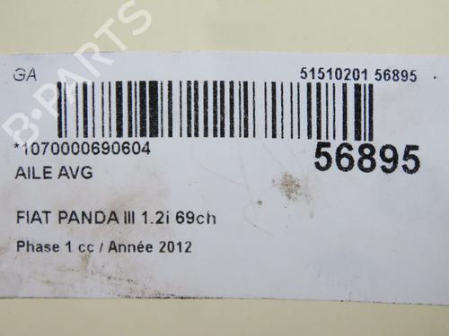 Parafango anteriore sinistro Parafango anteriore sinistro FIAT PANDA (312_, 319_) 1.2 (312PXA1A) (69 hp) 37432593 37432593