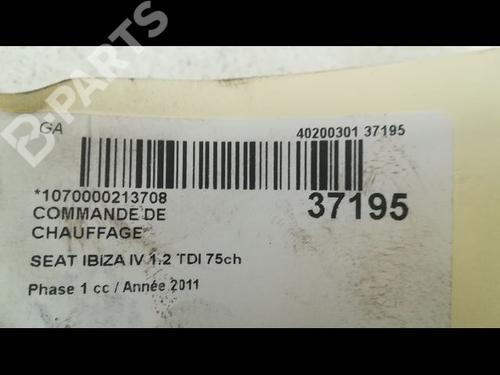 Climate control SEAT IBIZA IV (6J5, 6P1) 1.2 TDI | BP9605421I5 