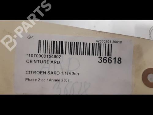 Høyre bak beltestrammer CITROËN SAXO (S0, S1) 1.1 X, SX | BP9600917C90 