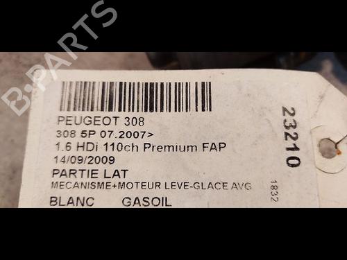 Used Front left window mechanism PEUGEOT 308 SW I (4E_, 4H_) 1.6 HDi (109 hp) 23175718