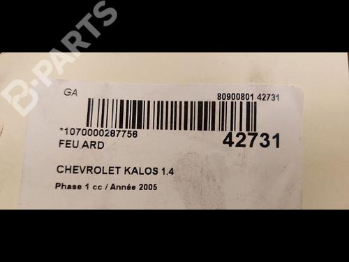 Right taillight CHEVROLET AVEO / KALOS Hatchback (T200) 1.4 | BP9615138C35 