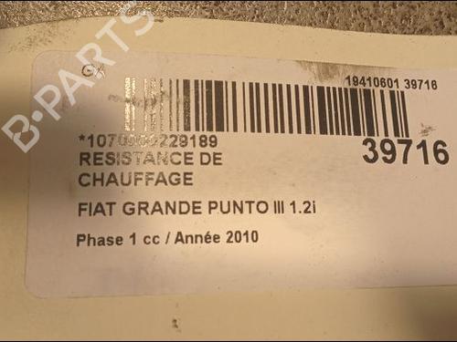 Used Heater resistor FIAT GRANDE PUNTO (199_) 1.2 (65 hp) 11677261