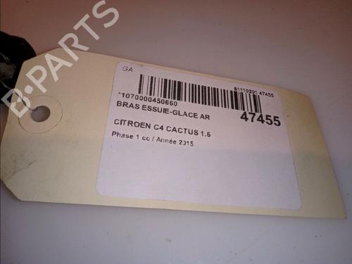 Used Rear windshield wiper arm CITROËN C4 CACTUS 1.6 BlueHDi 100 (99 hp) 14952202