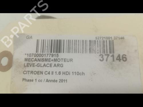 Used Rear left window mechanism CITROËN C4 II (NC_) 1.6 HDi 110 (112 hp) 9602466