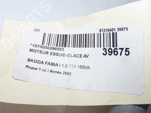 Used Front wiper motor Front wiper motor SKODA FABIA I (6Y2) 1.9 TDI (100 hp) 33893161 33893161