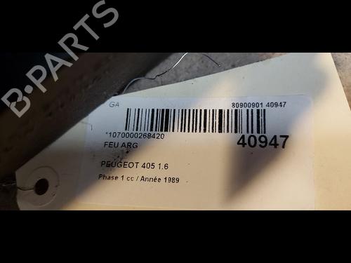 Used Left taillight PEUGEOT 405 I (15B) 1.6 (94 hp) 23178055