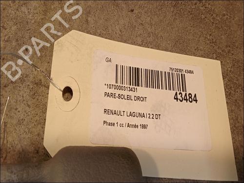 Used Right sun visor RENAULT LAGUNA I (B56_, 556_) 2.2 dT (B569) (113 hp) 9617667