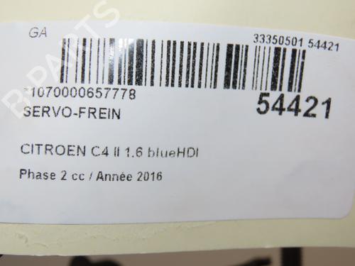 Servo brake CITROËN C4 II (NC_) 1.6 BlueHDi 100 | BP28967672M42