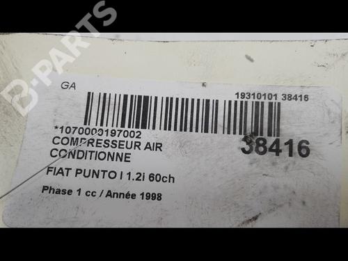 AC compressor FIAT PUNTO (176_) 60 1.2 (176AP, 176AR, 176AQ, 176BB) | BP9603613M34 