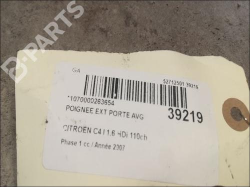 Front left exterior door handle CITROËN C4 Coupe (LA_) 1.6 HDi | BP9611703C128 