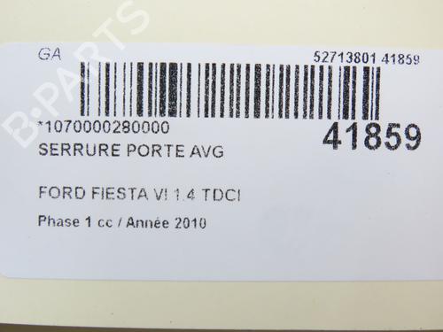 Used Front left lock FORD FIESTA VI (CB1, CCN) 1.4 TDCi (68 hp) 9614590