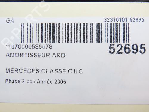 Used Right rear shock absorber MERCEDES-BENZ C-CLASS Coupe (CL203) C 220 CDI (203.708) (150 hp) 29441669