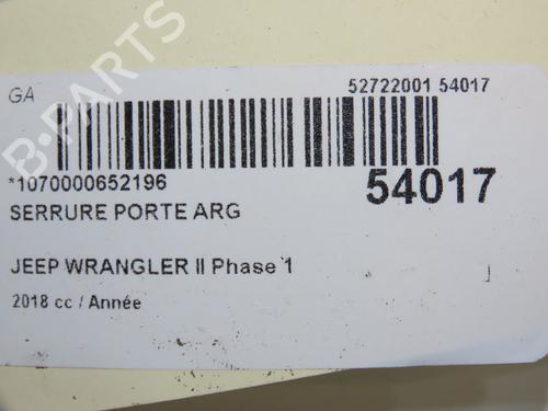 Serratura posteriore sinistra JEEP WRANGLER IV (JL) 2.2 Multijet II (JL72, JL74) (200 hp) 31120966