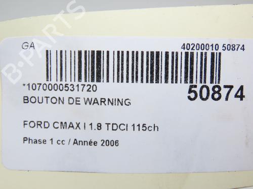 Used Warning switch FORD FOCUS C-MAX (DM2) 1.8 TDCi (115 hp) 23174275